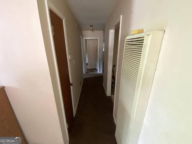 corridor with a heating unit