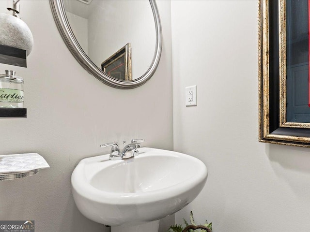 bathroom with a sink