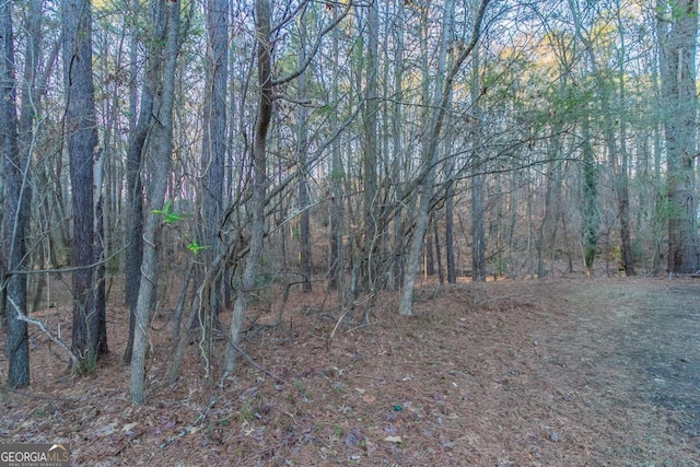 view of landscape with a view of trees