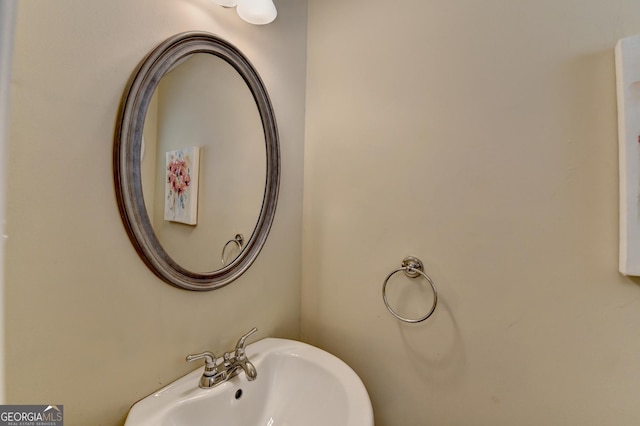 bathroom with a sink