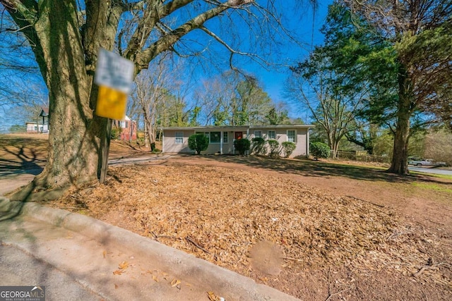 view of ranch-style home