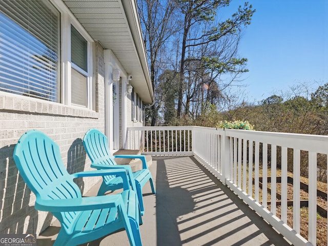 view of balcony