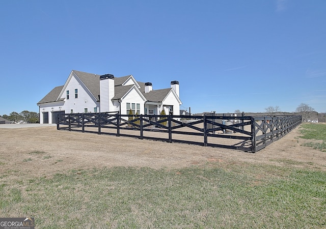 view of horse barn