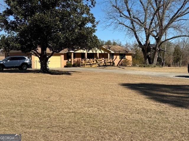 exterior space with an attached garage