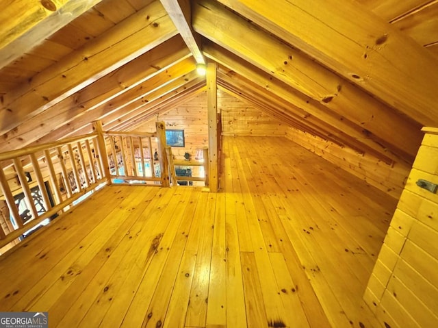 view of attic