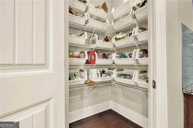 view of pantry