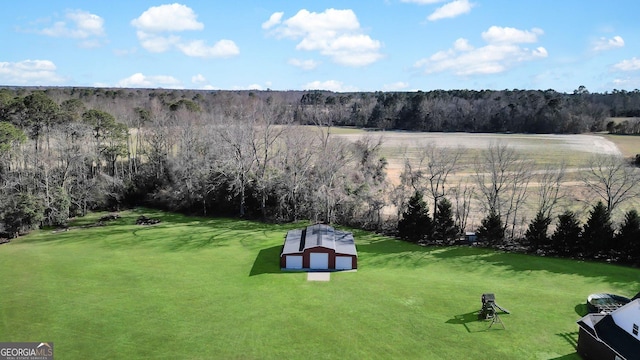 bird's eye view featuring golf course view