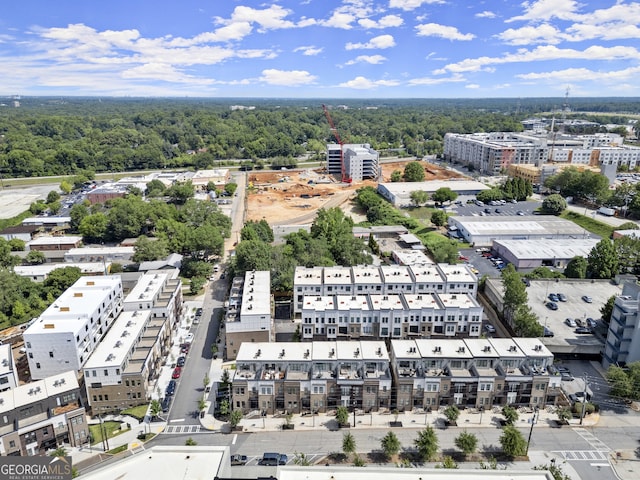 drone / aerial view featuring a view of city