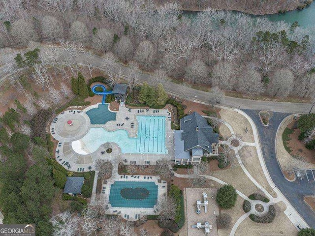 birds eye view of property