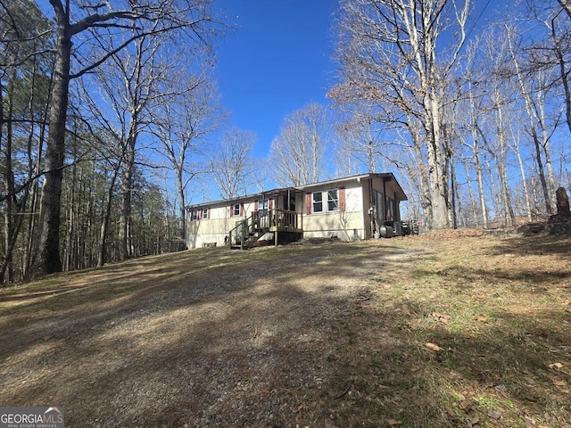 view of manufactured / mobile home