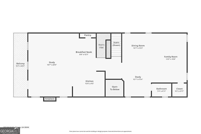 397 4th St NE, Atlanta, GA 30308 - view of floor plan / room layout