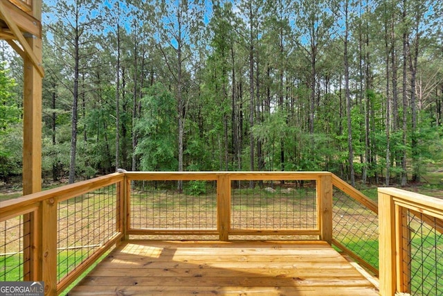 view of deck