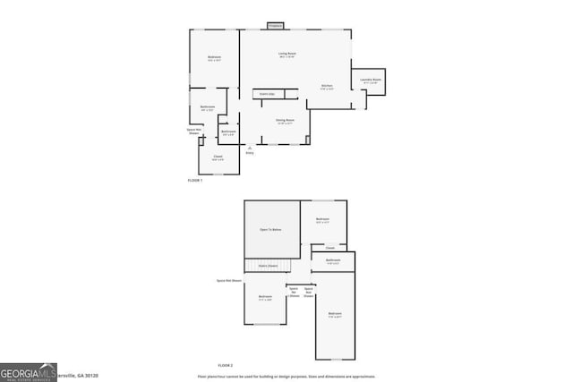 107 Bob White Dr, Calhoun, GA 30701 - view of floor plan / room layout