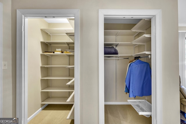 view of closet