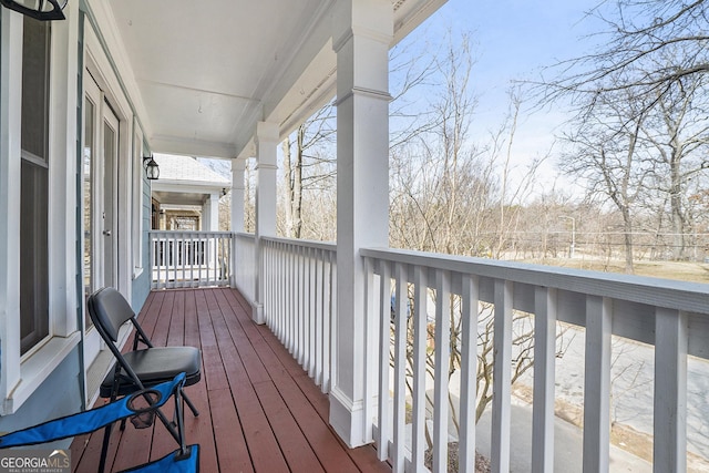 view of deck