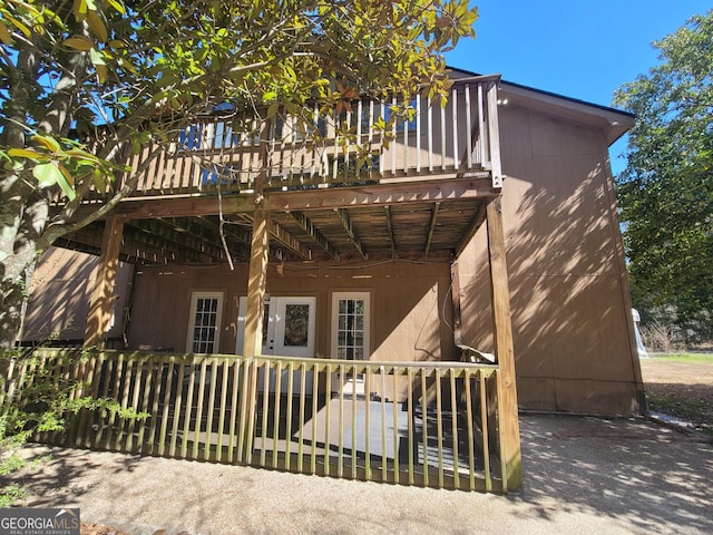 view of rear view of property