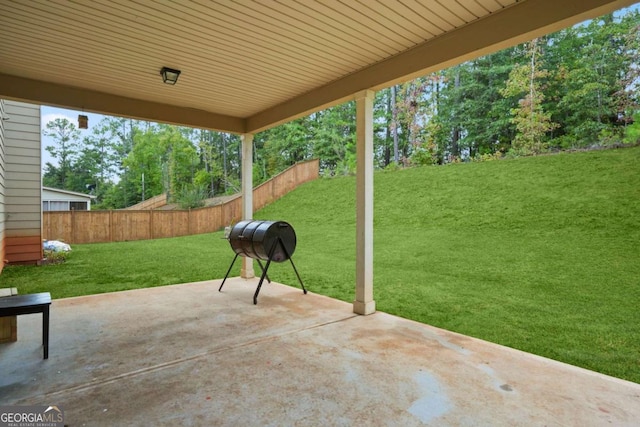 view of patio / terrace featuring a fenced backyard