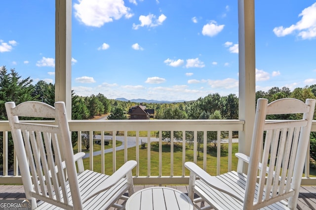 view of balcony