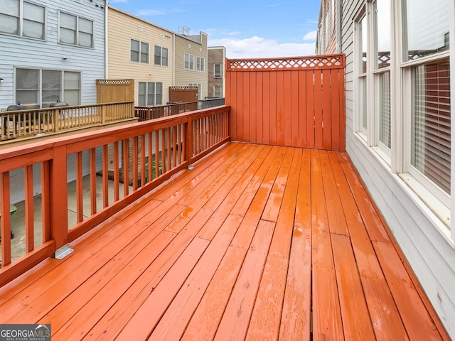 view of wooden terrace