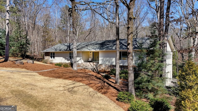 view of front of home