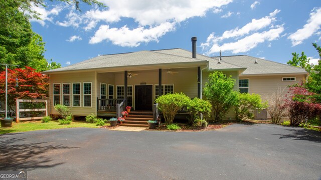 2656 Panorama Dr, Sautee Nacoochee, GA 30571 - view of front of house with ceiling fan
