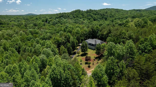 2656 Panorama Dr, Sautee Nacoochee, GA 30571 - aerial view of property and surrounding area with a heavily wooded area and a mountain backdrop