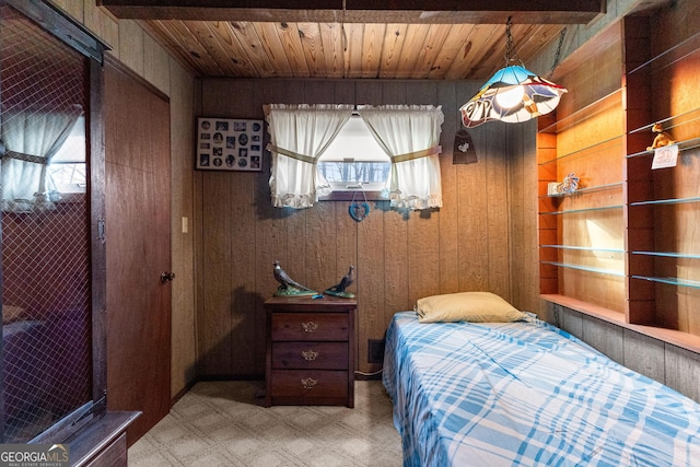 82 Swan Ave, Newnan, GA 30263 - bedroom featuring wooden walls