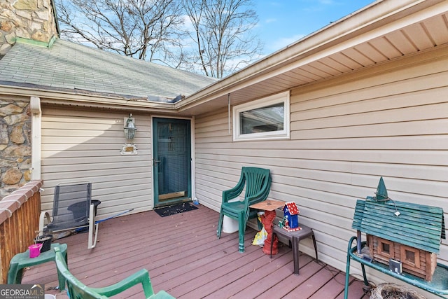 82 Swan Ave, Newnan, GA 30263 - view of deck