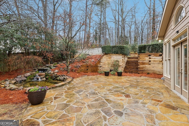 view of patio / terrace with a fenced backyard