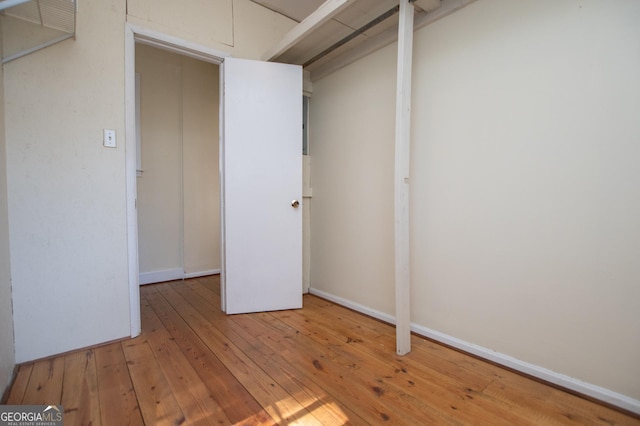 interior space featuring hardwood / wood-style flooring