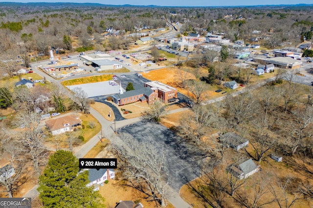 aerial view featuring a residential view