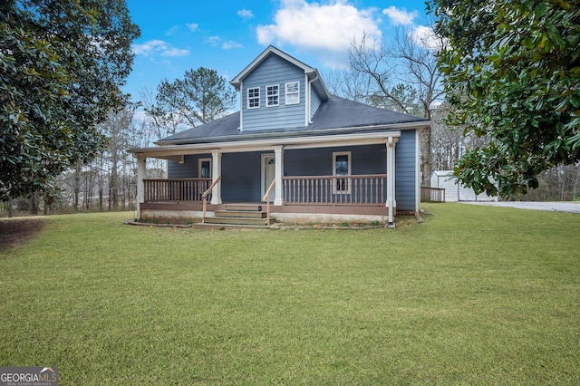 2820 Maxwell Pl, Lithia Springs, GA 30122 - view of front of property with a front lawn and covered porch