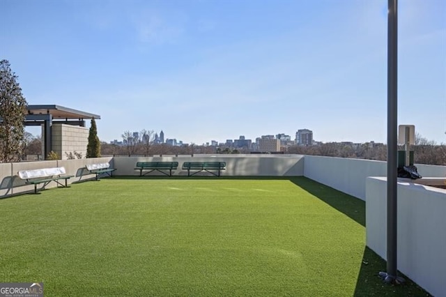 2425 Peachtree Rd NE Unit 903, Atlanta, GA 30305 - view of yard with a dog friendly area and a view of city