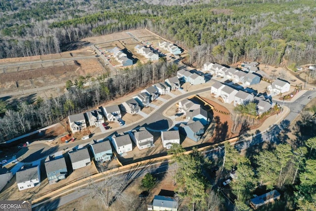 drone / aerial view featuring a residential view