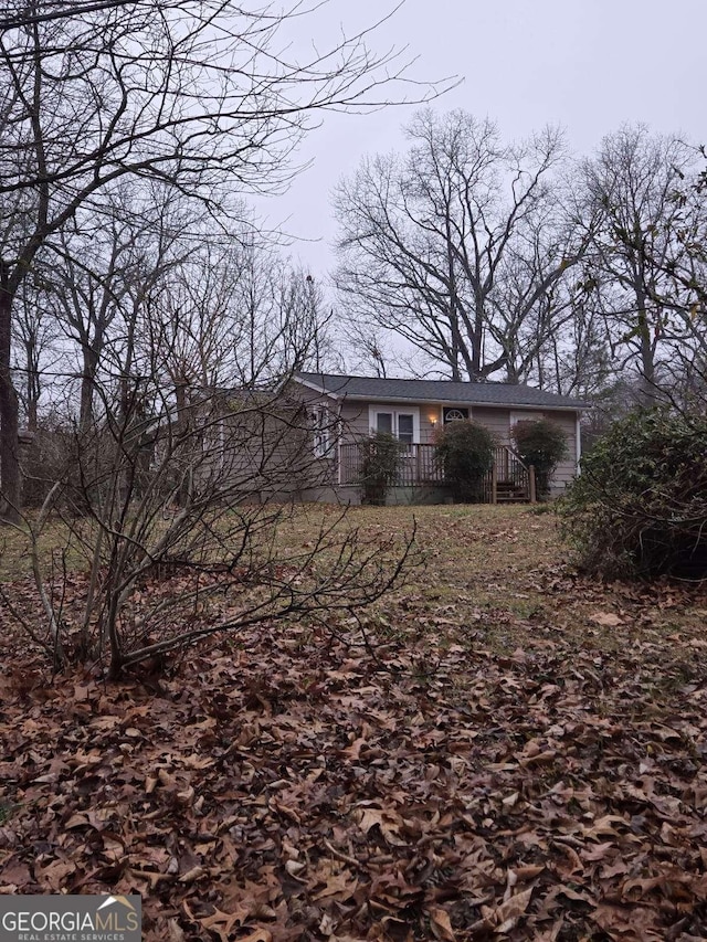 view of front of home