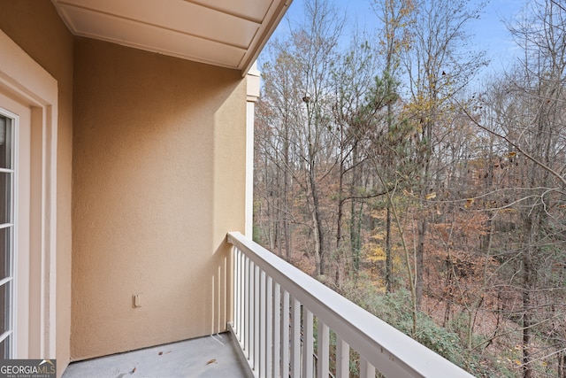 view of balcony