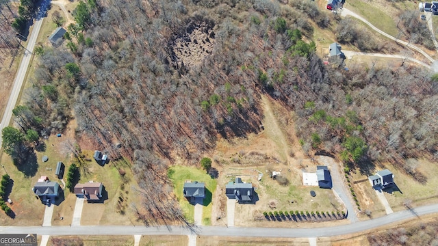 drone / aerial view with a rural view