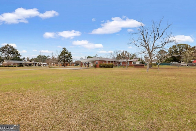 view of yard