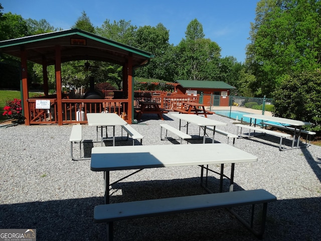 527 Hidden Valley Rd Unit 189, Cleveland, GA 30528 - view of property's community with a gazebo, fence, and a pool