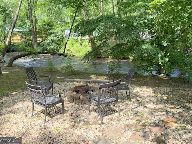 527 Hidden Valley Rd Unit 189, Cleveland, GA 30528 - view of yard with a fire pit