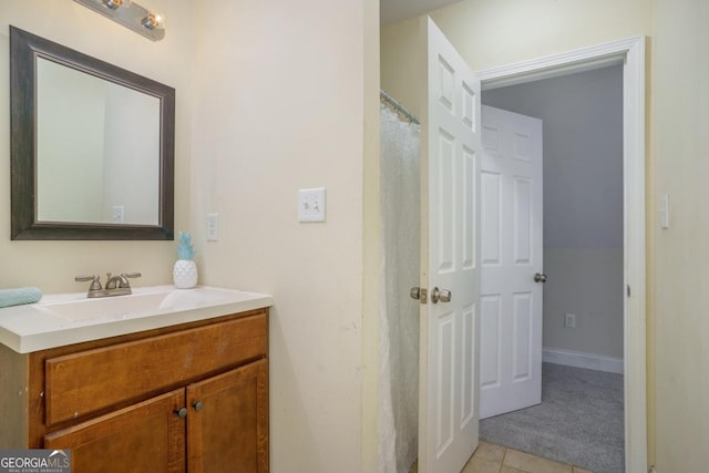 bathroom with vanity