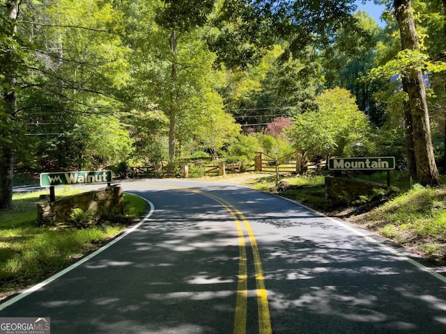 view of road