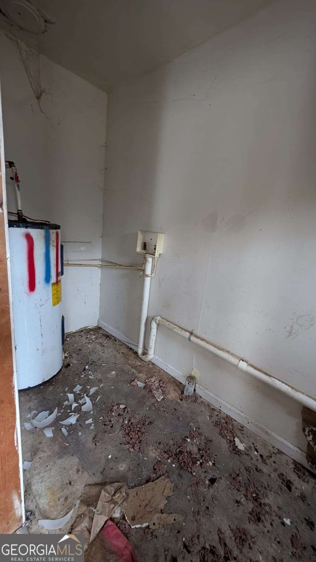 bathroom featuring water heater