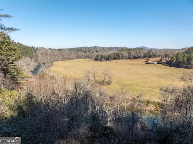 view of nature featuring a rural view