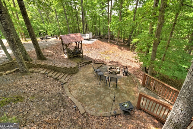 381 Morley Ct, Ellijay, GA 30540 - view of yard featuring a patio