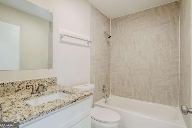 2236 Chestnut Hill Cir, Decatur, GA 30032 - full bathroom featuring shower / washtub combination, vanity, and toilet