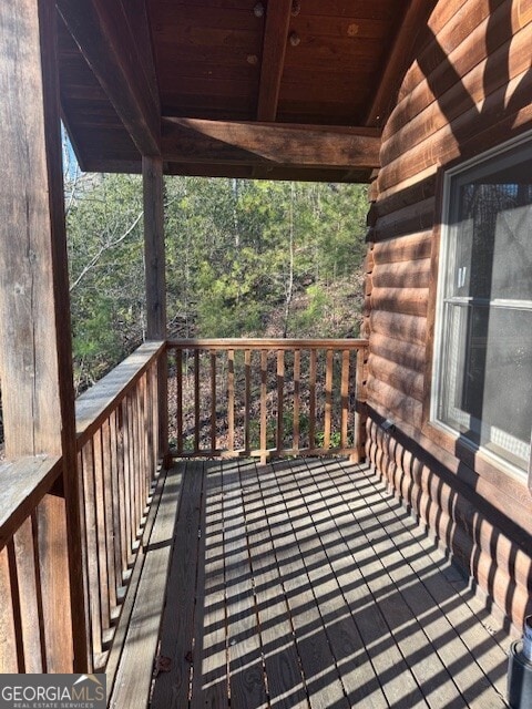 view of deck