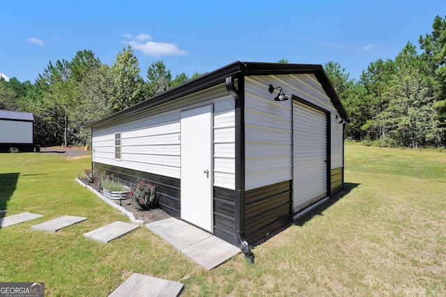 view of outbuilding featuring an outdoor structure