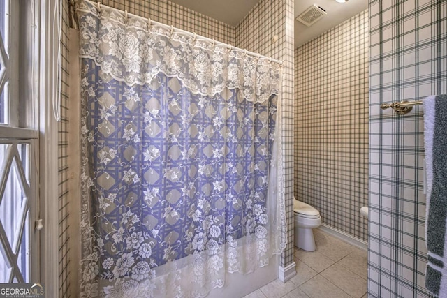 520 Camp Perrin Rd, Lawrenceville, GA 30043 - bathroom with tile patterned flooring, visible vents, and toilet