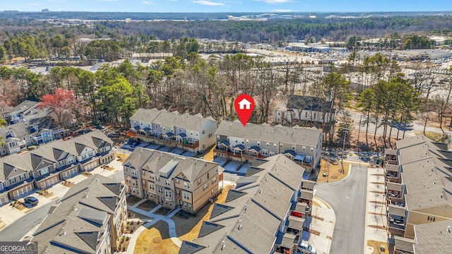 birds eye view of property featuring a residential view